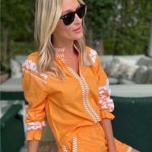Julia Amory Coatue Top in Nectarine XS